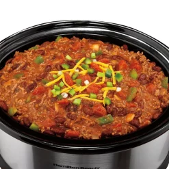 Cookers Hamilton Beach 7 Qt. Programmable Stainless Steel Slow Cooker With Built-In Timer And Temperature Settings -BergHOFF Shop stainless steel hamilton beach slow cookers 33473 1f 1000