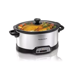 Cookers Hamilton Beach 7 Qt. Programmable Stainless Steel Slow Cooker With Built-In Timer And Temperature Settings -BergHOFF Shop stainless steel hamilton beach slow cookers 33473 fa 1000