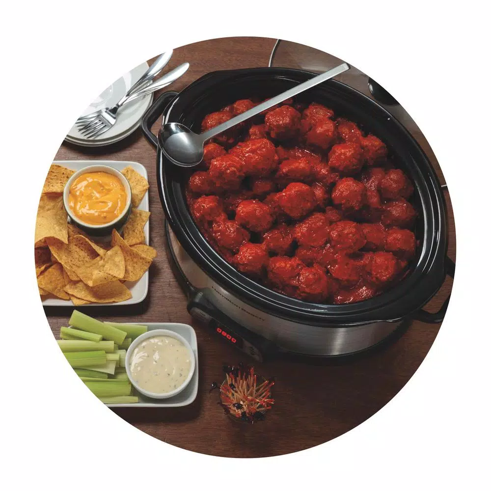 Cookers Hamilton Beach 8 Qt. Programmable Stainless Steel Slow Cooker With Built-In Timer And Temperature Settings 4 Cookers Hamilton Beach 8 Qt. Programmable Stainless Steel Slow Cooker With Built-In Timer And Temperature Settings - Image 4