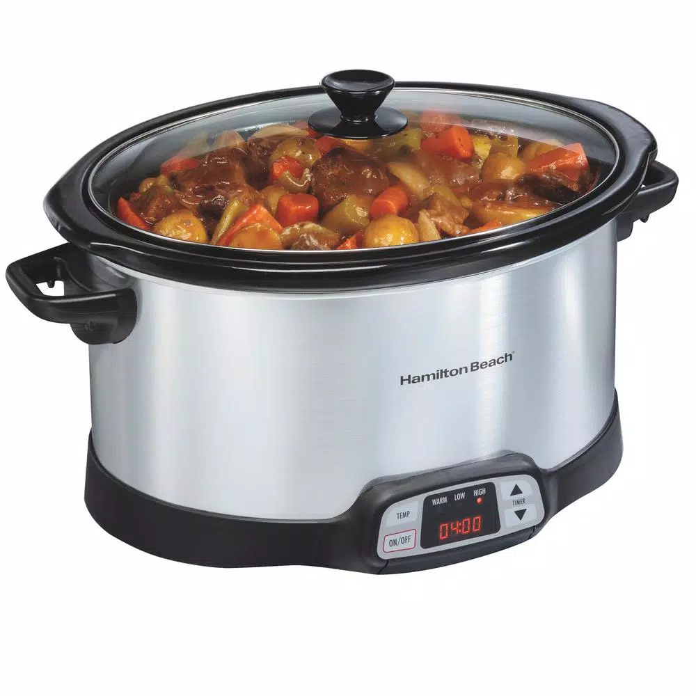 Cookers Hamilton Beach 8 Qt. Programmable Stainless Steel Slow Cooker With Built-In Timer And Temperature Settings 5 Cookers Hamilton Beach 8 Qt. Programmable Stainless Steel Slow Cooker With Built-In Timer And Temperature Settings - Image 5