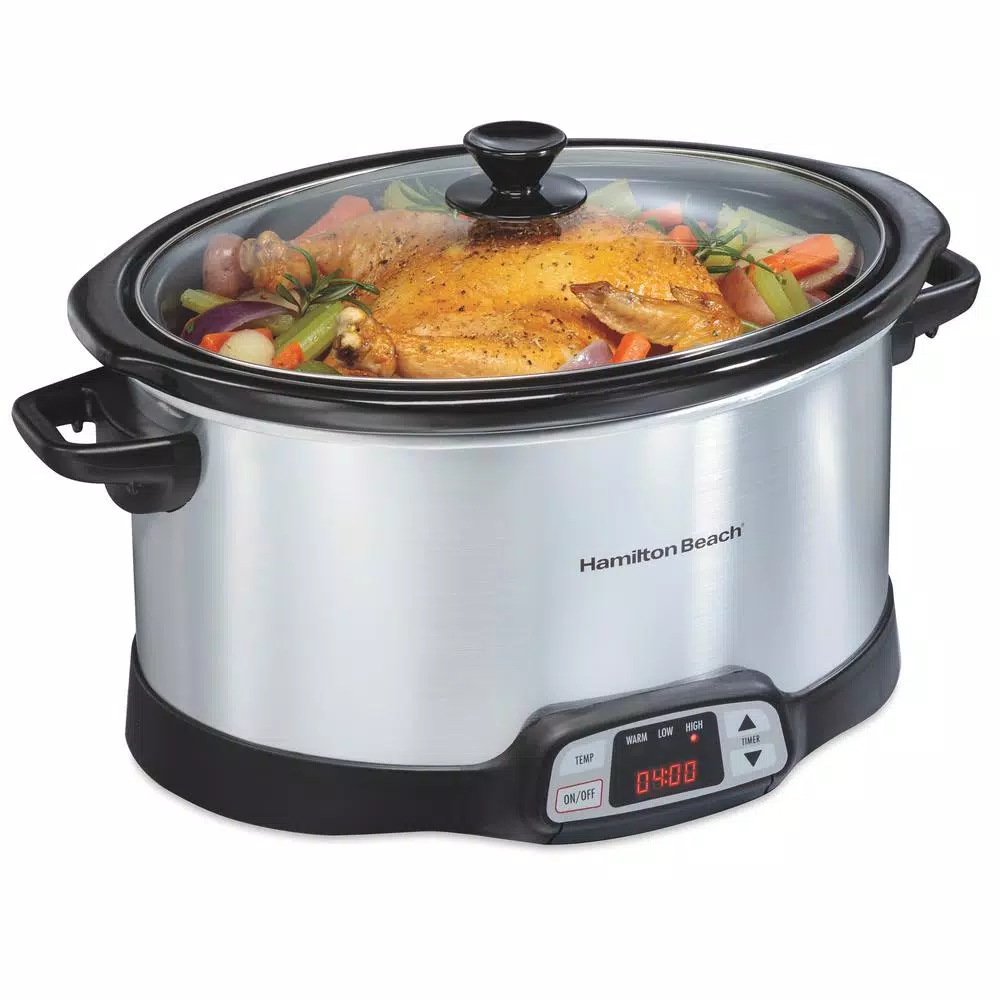 Cookers Hamilton Beach 8 Qt. Programmable Stainless Steel Slow Cooker With Built-In Timer And Temperature Settings 2 Cookers Hamilton Beach 8 Qt. Programmable Stainless Steel Slow Cooker With Built-In Timer And Temperature Settings - Image 2