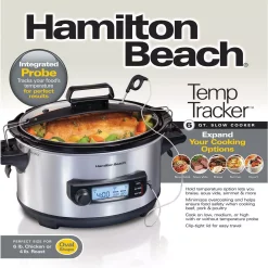 Cookers Hamilton Beach 6 Qt. Stainless Steel Slow Cooker 17 Cookers Hamilton Beach 6 Qt. Stainless Steel Slow Cooker -BergHOFF Shop stainless steel hamilton beach slow cookers 33867 fa 1000