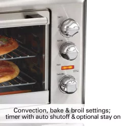 Toasters Hamilton Beach Countertop Stainless Steel Toaster Oven With Convection And Rotisserie -BergHOFF Shop stainless steel hamilton beach toaster ovens 31103d 44 1000