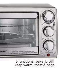 Toasters Hamilton Beach 1100-Watt 4-Slice Stainless Steel Toaster Oven -BergHOFF Shop stainless steel hamilton beach toaster ovens 31143 4f 1000