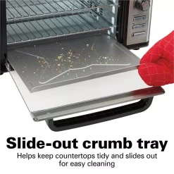 Toasters Hamilton Beach 1500 W 6-Slice Stainless Steel Digital Countertop Oven With Convection And Rotisserie -BergHOFF Shop stainless steel hamilton beach toaster ovens 31154 31 1000