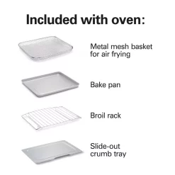 Toasters Hamilton Beach Sure Crisp 1120 W 4-Slice Stainless Steel Toaster Oven With Air Fry -BergHOFF Shop stainless steel hamilton beach toaster ovens 31403 44 1000