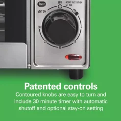 Toasters Hamilton Beach Sure Crisp 1120 W 4-Slice Stainless Steel Toaster Oven With Air Fry -BergHOFF Shop stainless steel hamilton beach toaster ovens 31403 76 1000