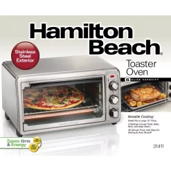 Toasters Hamilton Beach 1440-Watt 6-Slice Stainless Steel Toaster Oven 15 Toasters Hamilton Beach 1440-Watt 6-Slice Stainless Steel Toaster Oven -BergHOFF Shop stainless steel hamilton beach toaster ovens 31411 fa 1000