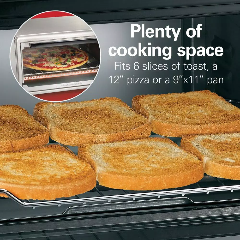 Toasters Hamilton Beach Sure Crisp 1440 W 6-Slice Stainless Steel Toaster Oven With Air Fry 5 Toasters Hamilton Beach Sure Crisp 1440 W 6-Slice Stainless Steel Toaster Oven With Air Fry - Image 5