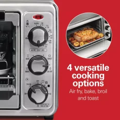 Toasters Hamilton Beach Sure Crisp 1440 W 6-Slice Stainless Steel Toaster Oven With Air Fry 14 Toasters Hamilton Beach Sure Crisp 1440 W 6-Slice Stainless Steel Toaster Oven With Air Fry -BergHOFF Shop stainless steel hamilton beach toaster ovens 31413 44 1000