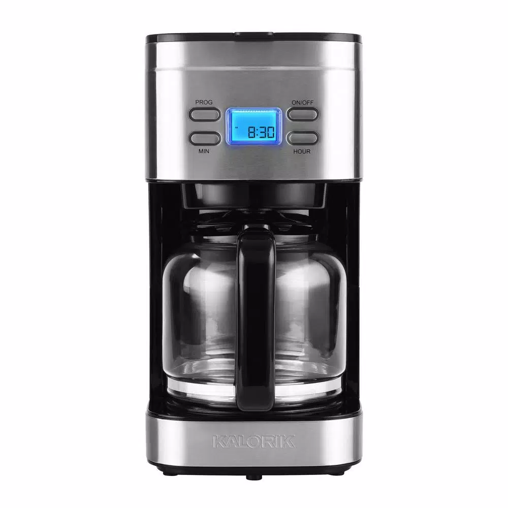 Coffee Makers KALORIK 12-Cup Stainless Steel Programmable Digital Coffee Maker 1 Coffee Makers KALORIK 12-Cup Stainless Steel Programmable Digital Coffee Maker