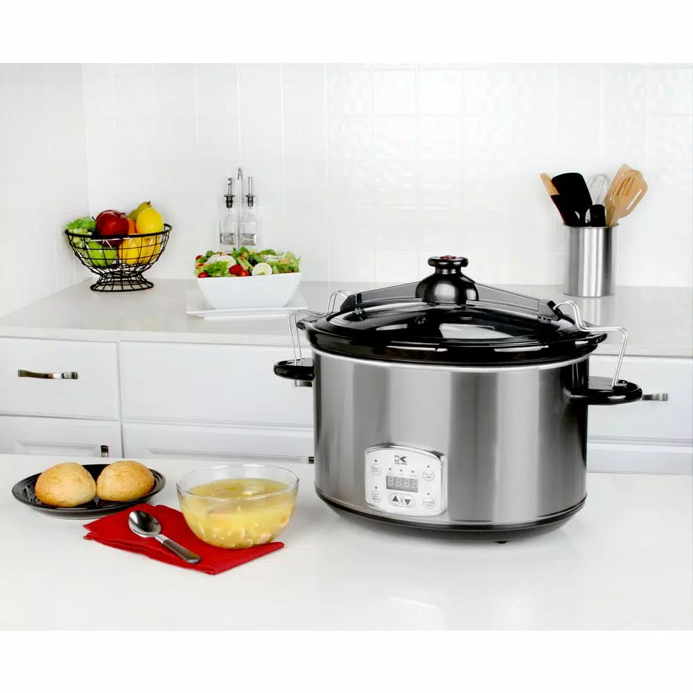 Cookers KALORIK 8 Qt. Stainless Steel Slow Cooker With Cool-Touch Handles 7 Cookers KALORIK 8 Qt. Stainless Steel Slow Cooker With Cool-Touch Handles - Image 7