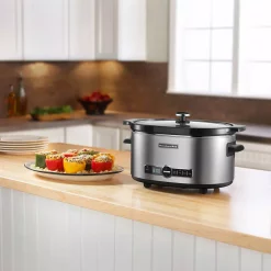 Cookers KitchenAid 6 Qt. Programmable Stainless Steel Slow Cooker With Built-In Timer And Temperature Settings -BergHOFF Shop stainless steel kitchenaid slow cookers ksc6223ss 44 1000