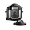 Cookers NINJA Foodi Deluxe 8 Qt. Black Electric Pressure Cooker And Air Fryer