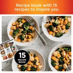 Toasters NINJA Stainless Steel Foodi Digital Air Fry Oven, Convection Oven, Toaster, Air Fryer, Flip-Away For Storage 12 Toasters NINJA Stainless Steel Foodi Digital Air Fry Oven, Convection Oven, Toaster, Air Fryer, Flip-Away For Storage -BergHOFF Shop stainless steel ninja toaster ovens sp101 fa 1000