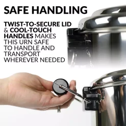 Coffee Makers Nostalgia 45-Cup Stainless Steel Quick Brewing Coffee Urn -BergHOFF Shop stainless steel nostalgia coffee urns cuds45ss fa 1000