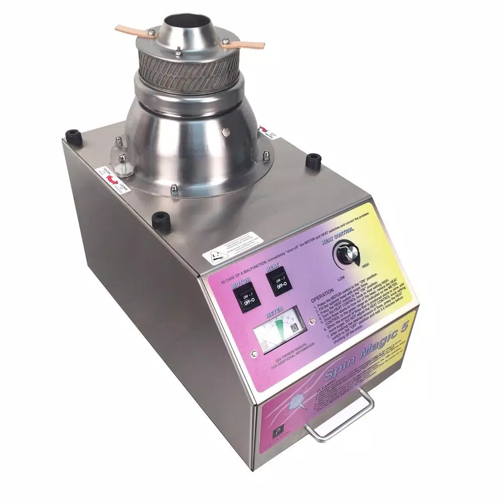 Dessert Makers Paragon Spin Magic 5 Stainless Steel Countertop Cotton Candy Machine 2 Dessert Makers Paragon Spin Magic 5 Stainless Steel Countertop Cotton Candy Machine - Image 2