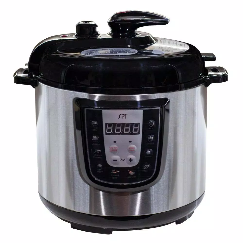 Cookers SPT 6 Qt. Stainless Steel Electric Pressure Cooker With Built-In Timer 1 Cookers SPT 6 Qt. Stainless Steel Electric Pressure Cooker With Built-In Timer
