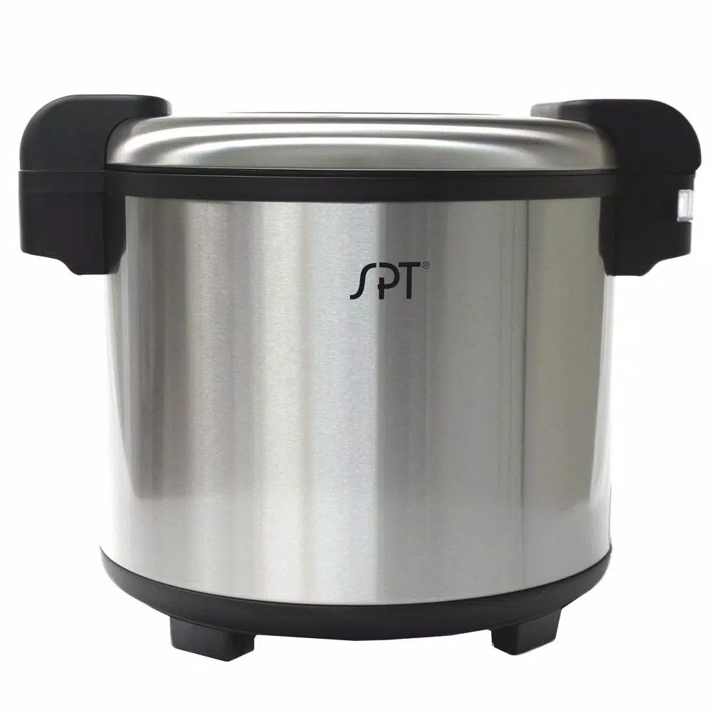 Cookers SPT 21.1 Qt. Stainless Steel Heavy Duty Rice Warmer (not A Cooker) 160 Cup (cooked Rice) 1 Cookers SPT 21.1 Qt. Stainless Steel Heavy Duty Rice Warmer (not A Cooker) 160 Cup (cooked Rice)