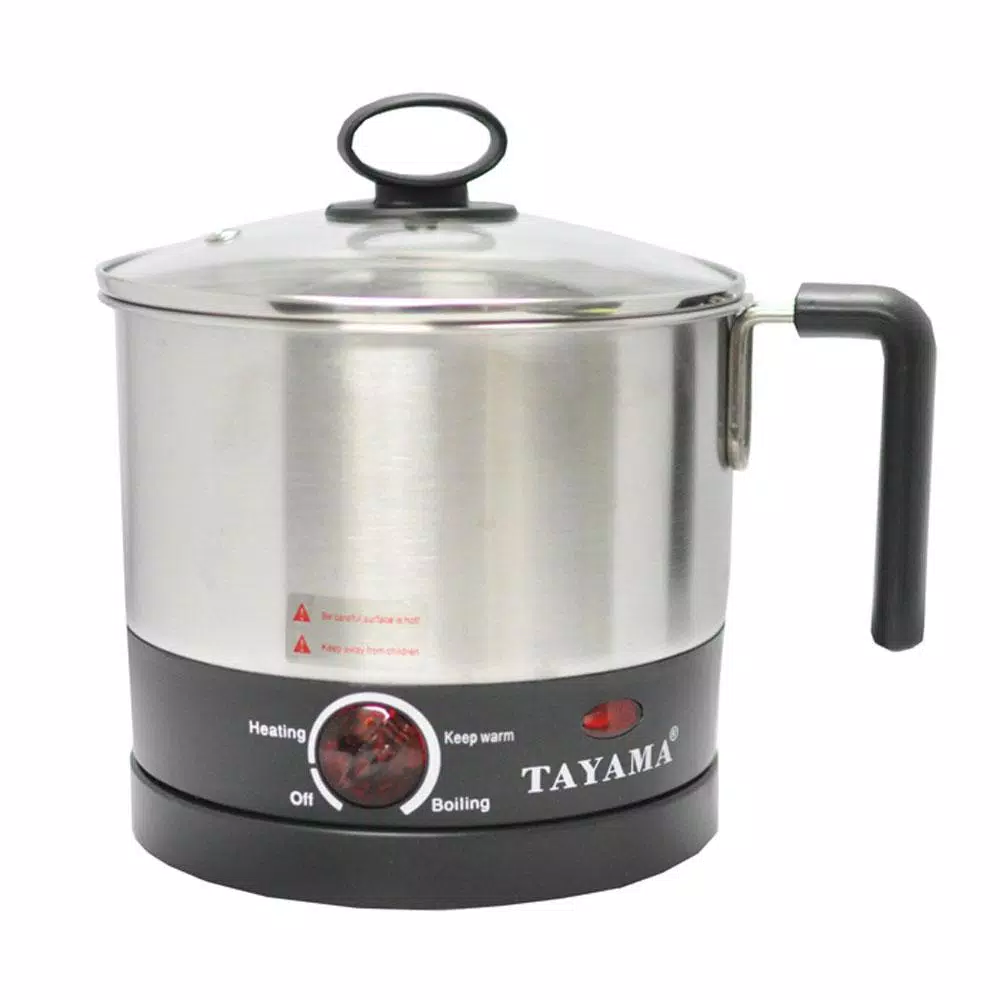 Cookers Tayama 1 Qt. Stainless Steel Slow Cooker With Temperature Settings And Glass Lid 1 Cookers Tayama 1 Qt. Stainless Steel Slow Cooker With Temperature Settings And Glass Lid