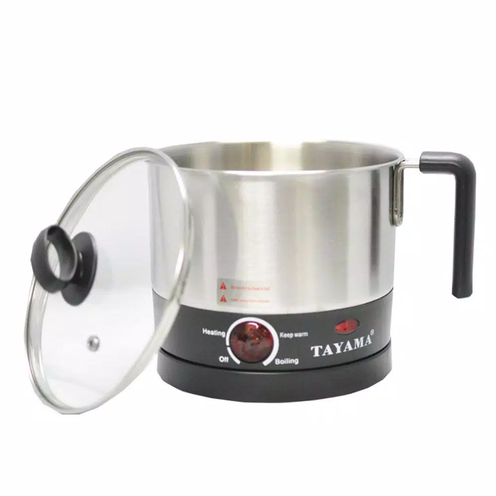 Cookers Tayama 1 Qt. Stainless Steel Slow Cooker With Temperature Settings And Glass Lid 2 Cookers Tayama 1 Qt. Stainless Steel Slow Cooker With Temperature Settings And Glass Lid - Image 2