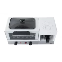 Toasters SPT Breakfast Center 1450 W 2-Slice White And Stainless Steel Toaster Oven With Griddle And Coffee Maker 9 Toasters SPT Breakfast Center 1450 W 2-Slice White And Stainless Steel Toaster Oven With Griddle And Coffee Maker -BergHOFF Shop white and stainless steel spt toaster ovens bm 1120w 4f 1000