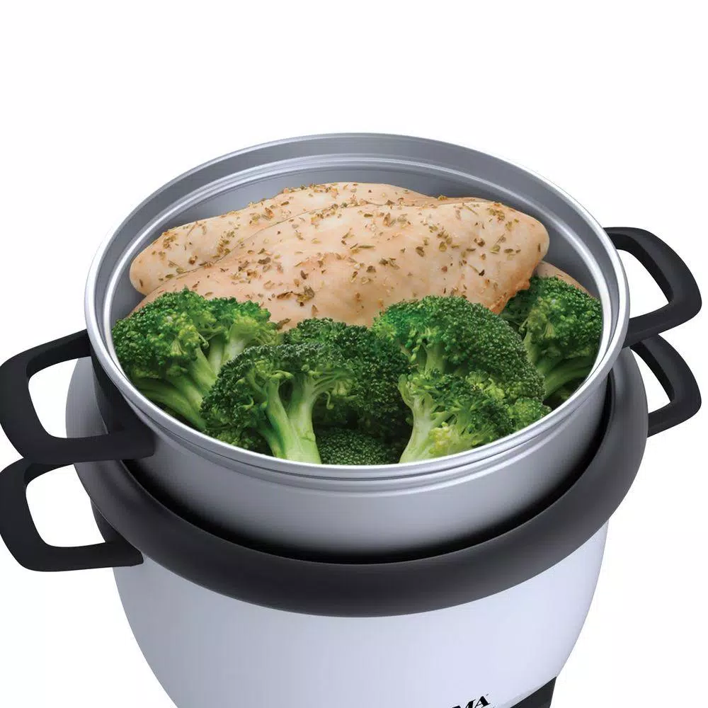 Cookers AROMA Pot-Style 6-Cup White Rice Cooker 3 Cookers AROMA Pot-Style 6-Cup White Rice Cooker - Image 3