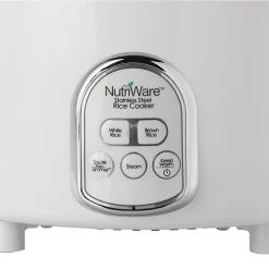 Cookers AROMA NutriWare Digital Pot Style 7-Cup Rice Cooker With Glass Lid And Non-Stick Pot -BergHOFF Shop white aroma rice cookers nrc 687sd 1sg 44 1000