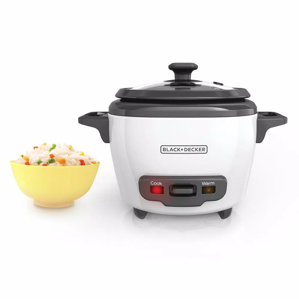 Cookers BLACK+DECKER 3-Cup White Rice Cooker With Steaming Basket And Non-Stick Pot 10 Cookers BLACK+DECKER 3-Cup White Rice Cooker With Steaming Basket And Non-Stick Pot - Image 10