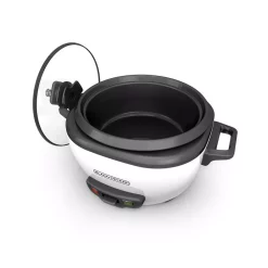 Cookers BLACK+DECKER 3-Cup White Rice Cooker With Steaming Basket And Non-Stick Pot 13 Cookers BLACK+DECKER 3-Cup White Rice Cooker With Steaming Basket And Non-Stick Pot -BergHOFF Shop white black decker rice cookers rc503 77 1000