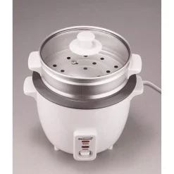 Cookers Brentwood Appliances 5-Cup White Rice Cooker With Food Steamer -BergHOFF Shop white brentwood appliances rice cookers ts 600s 31 1000