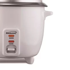 Cookers Brentwood Appliances 5-Cup White Rice Cooker With Food Steamer -BergHOFF Shop white brentwood appliances rice cookers ts 600s 40 1000