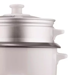 Cookers Brentwood Appliances 5-Cup White Rice Cooker With Food Steamer -BergHOFF Shop white brentwood appliances rice cookers ts 600s 4f 1000