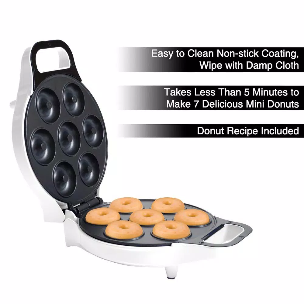 Dessert Makers Chef Buddy 750 W White Mini Donut Maker 3 Dessert Makers Chef Buddy 750 W White Mini Donut Maker - Image 3