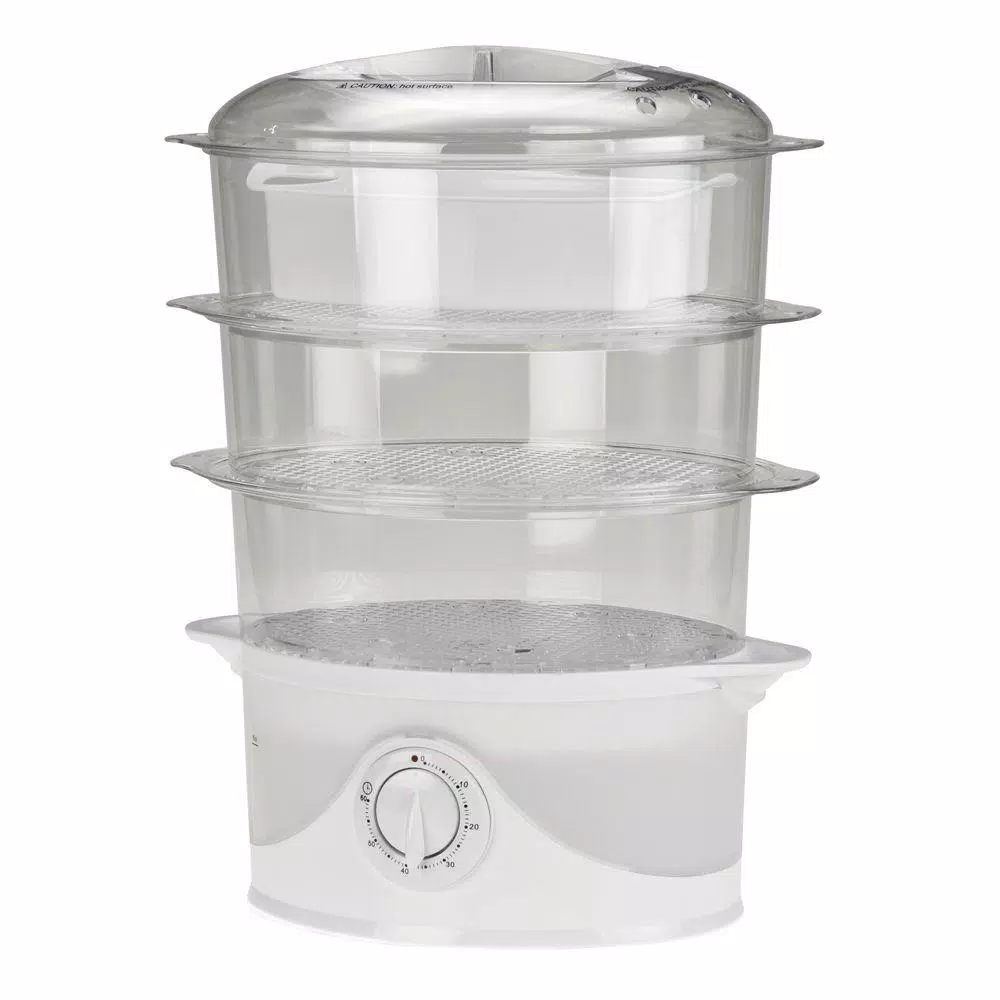 Cookers KALORIK 9.5 Qt. White Food Steamer And Rice Cooker With Built-In Timer 1 Cookers KALORIK 9.5 Qt. White Food Steamer And Rice Cooker With Built-In Timer
