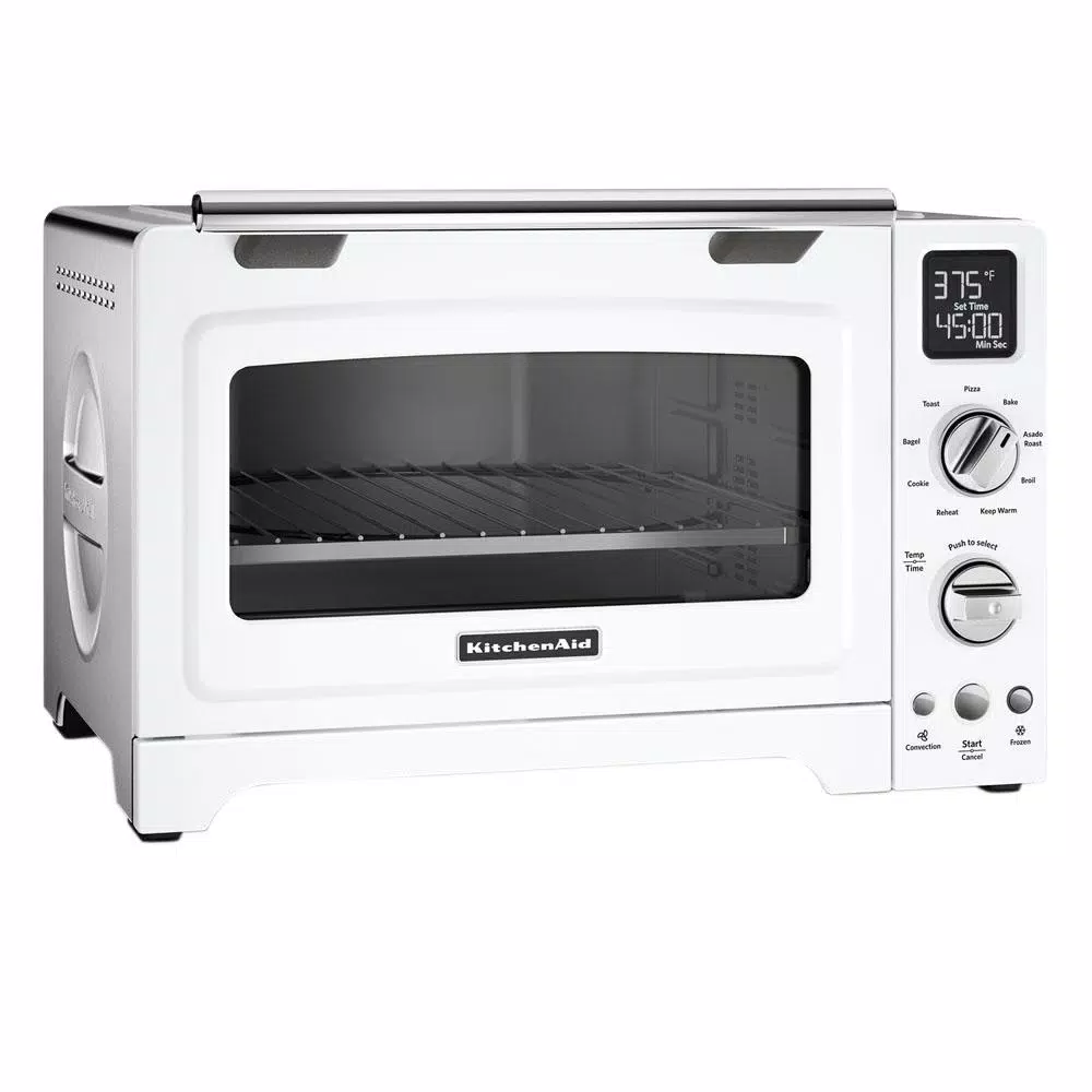 Toasters KitchenAid 2000 W 4-Slice White Convection Toaster Oven With Non-Stick Pan, Broiling Rack And Cooling Rack 2 Toasters KitchenAid 2000 W 4-Slice White Convection Toaster Oven With Non-Stick Pan, Broiling Rack And Cooling Rack - Image 2