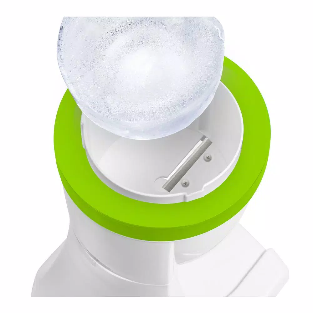 Dessert Makers Nostalgia 50 W 8 Oz. White Snow Cone Maker With Stainless Steel Blades 4 Dessert Makers Nostalgia 50 W 8 Oz. White Snow Cone Maker With Stainless Steel Blades - Image 4