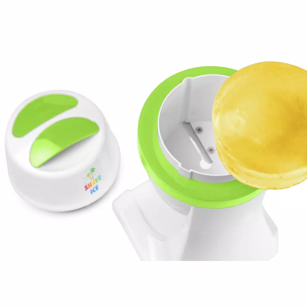 Dessert Makers Nostalgia 50 W 8 Oz. White Snow Cone Maker With Stainless Steel Blades 5 Dessert Makers Nostalgia 50 W 8 Oz. White Snow Cone Maker With Stainless Steel Blades - Image 5