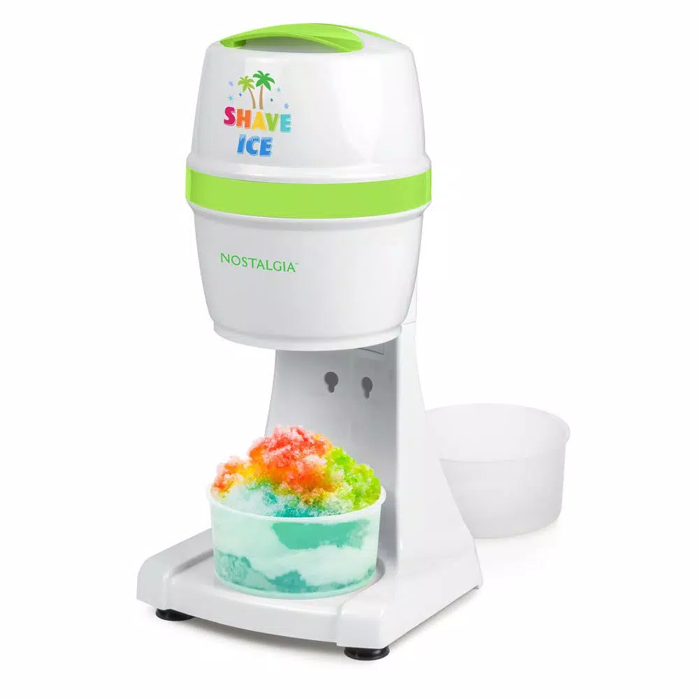 Dessert Makers Nostalgia 50 W 8 Oz. White Snow Cone Maker With Stainless Steel Blades 2 Dessert Makers Nostalgia 50 W 8 Oz. White Snow Cone Maker With Stainless Steel Blades - Image 2