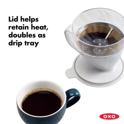 Coffee Makers OXO Good Grips 1.5-Cup White Pour-Over Coffee Maker -BergHOFF Shop white oxo drip coffee makers 11180100 fa 1000