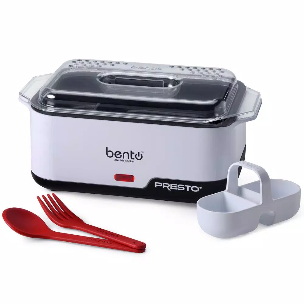 Cookers Presto Bento Box White 1.75 Cup Electric Steamer Ramen Noodle Cooker 1 Cookers Presto Bento Box White 1.75 Cup Electric Steamer Ramen Noodle Cooker