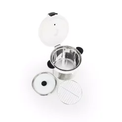 Cookers Tayama 7 Qt. Stainless Steel White Thermal Cooker/Slow Cooker 11 Cookers Tayama 7 Qt. Stainless Steel White Thermal Cooker/Slow Cooker -BergHOFF Shop white tayama slow cookers txm 70xl 1f 1000