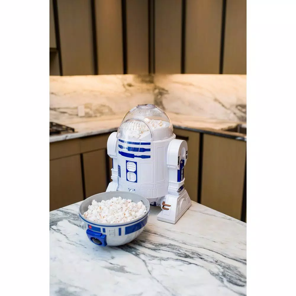 Popcorn Machines Uncanny Brands 2 Oz. Kernel Capacity In Blue/White With Fully Operational Droid Kitchen Appliance Star Wars R2D2 Popcorn Maker 5 Popcorn Machines Uncanny Brands 2 Oz. Kernel Capacity In Blue/White With Fully Operational Droid Kitchen Appliance Star Wars R2D2 Popcorn Maker - Image 5